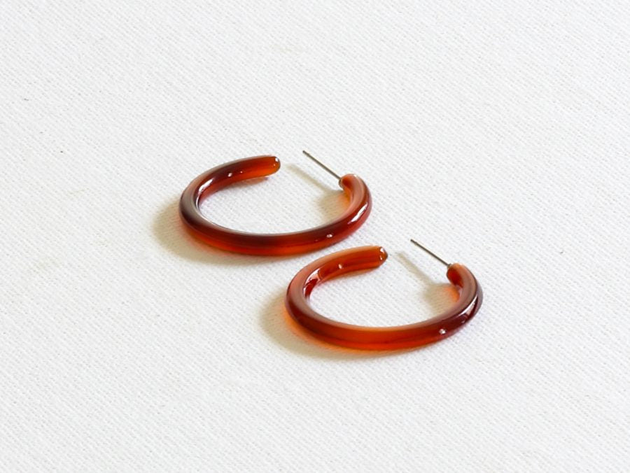 Ava Small Tortoiseshell Resin Earrings
