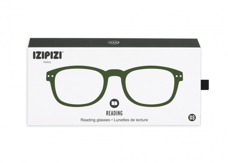 Shape B Green Reading Glasses
