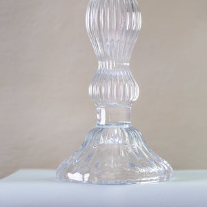 Bella Clear Glass Candleholder