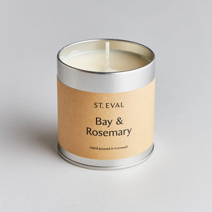 
                
                    Load image into Gallery viewer, Bay &amp;amp; Rosemary Scented Tin Candle
                
            
