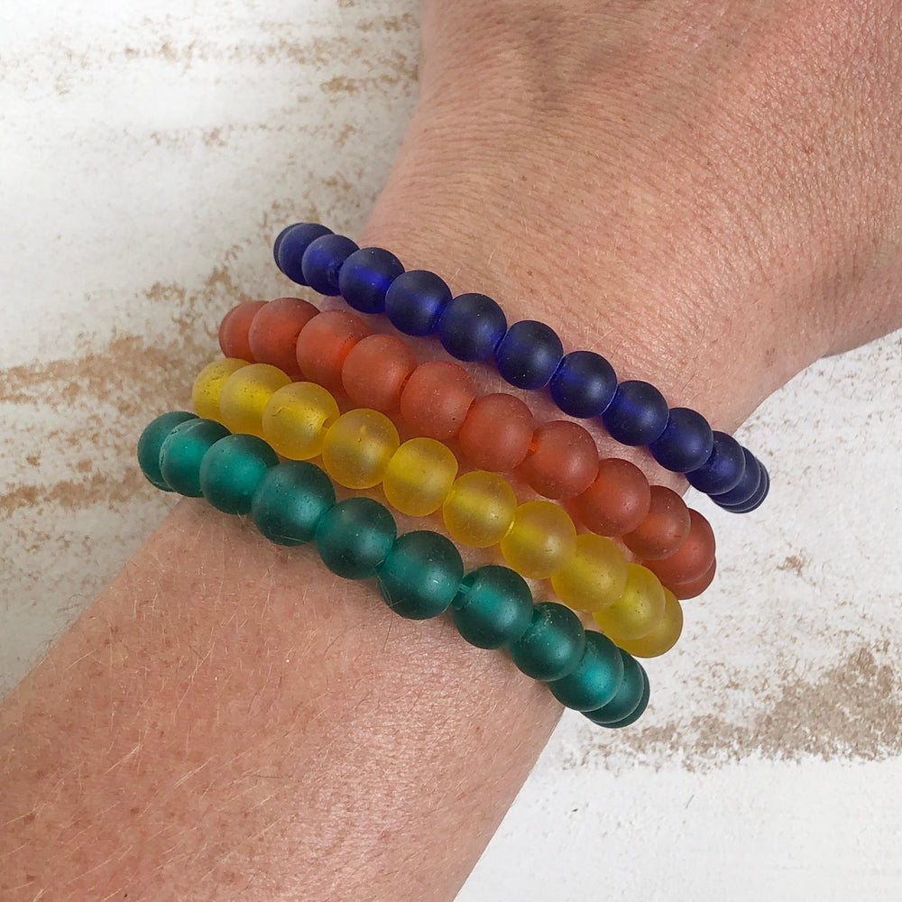 
                
                    Load image into Gallery viewer, Glass Bead Bracelet - Recycled Fair Trade
                
            