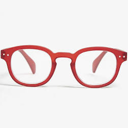 Shape C Red Reading Glasses