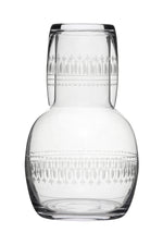Carafe and Glass in Ovals Design by 'The Vintage List'
