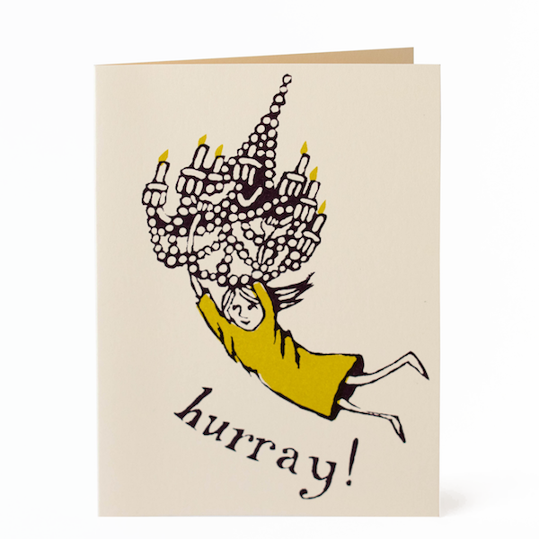 Chandelier Girl - Hurray! Card