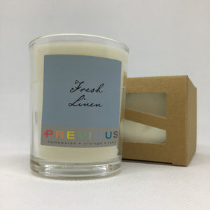 Large Scented Fresh Linen Candle