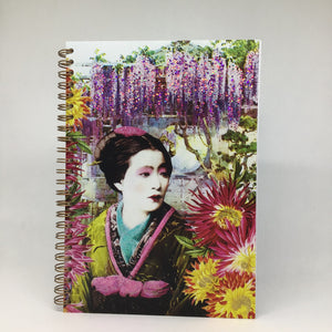 
                
                    Load image into Gallery viewer, Geisha Notebook Diana Wilson Arcana Hand-Glittered A5 Ring-Bound
                
            