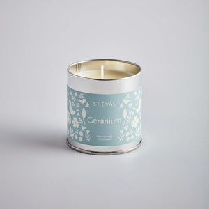 Summer Geranium Scented Tin Candle