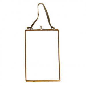 Medium Hanging Brass Photo/ Picture Frame
