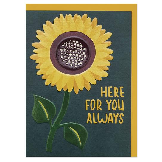 'Here For You' Sunflower Card