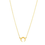 Fortuna Gold Horn Necklace