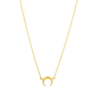 Fortuna Gold Horn Necklace