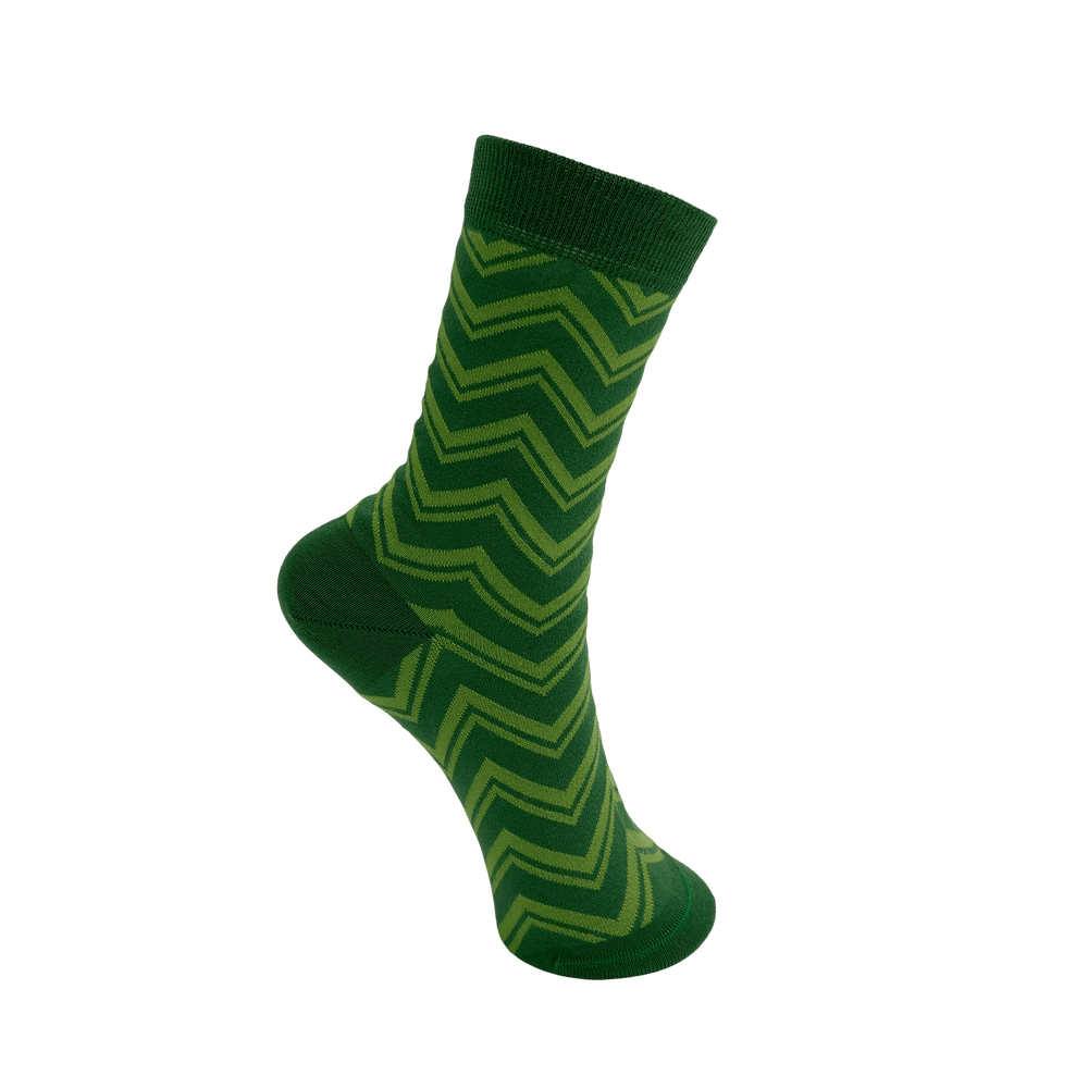 Ziggy ZigZag Sock - Lime