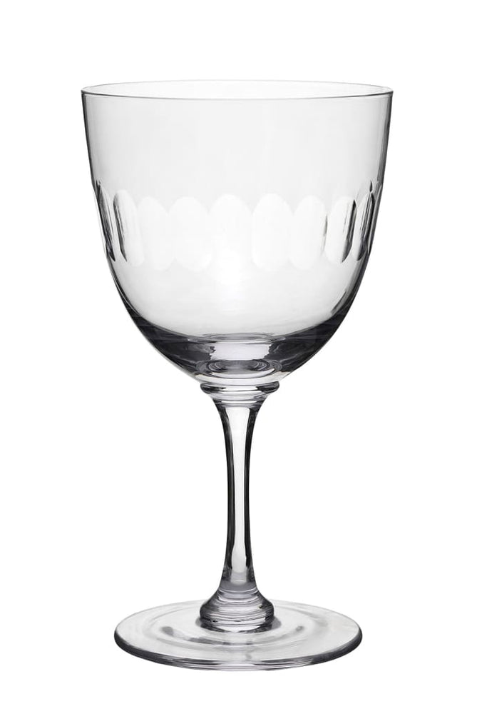 Set of Six Lens Design Wine Glasses by 'The Vintage List'