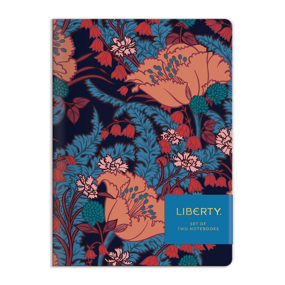 Liberty of London Floral Writers Notebooks - Set of 2