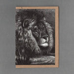 Lion Letterpress Card