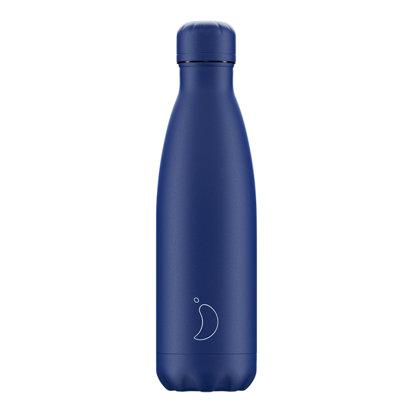 500ml Matte All Blue Chillys Bottle