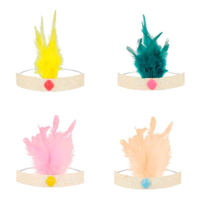 Circus Parade Feather Crowns (Pack of 8)