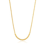 Modern Multiple Balls Necklace in Gold