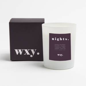 
                
                    Load image into Gallery viewer, WXY Candle - Nights - Bourbon Sugar and Tobacco Leaf
                
            