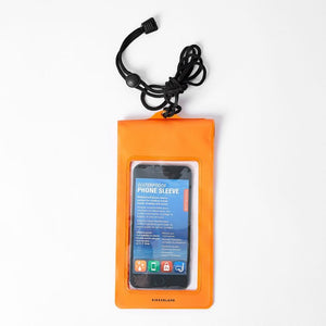 
                
                    Load image into Gallery viewer, Orange Waterproof Phone Sleeve
                
            