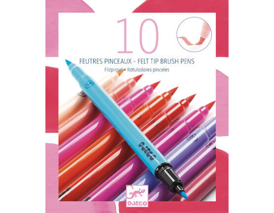 Felt-Tip Brush Pens - Pinks