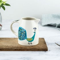 Hannah Turner Hand-Made Ceramic Small Peacock Jug