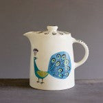 Hannah Turner Hand-Made Ceramic Peacock Teapot
