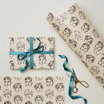 Portraits Patterned Wrapping Paper