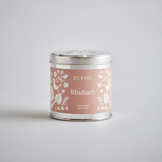 Summer Rhubarb Scented Tin Candle