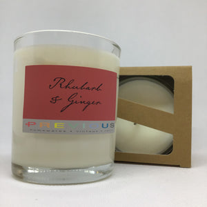Large Scented Candle: Rhubarb and Ginger