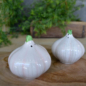 Garlic Ceramic Salt & Pepper Set
