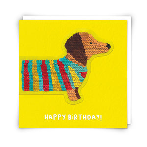
                
                    Load image into Gallery viewer, Dog Sequin Greetings Card
                
            