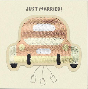 Wedding Sequin Greetings Card