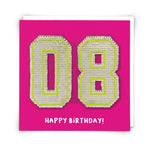 Sequin Eight Greetings Card