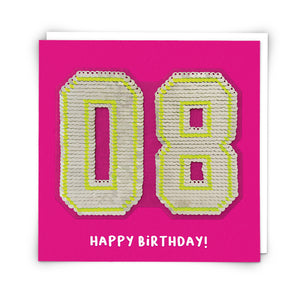 Sequin Eight Greetings Card