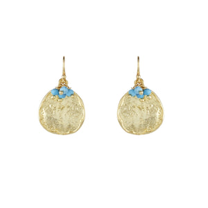 Solange Earrings in Gold With Turquoise