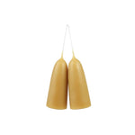 Stumpie Beeswax Candles - Pair 100 x 45mm
