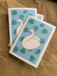 Gliding Swan Card