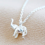 LA elephant Necklace in Silver