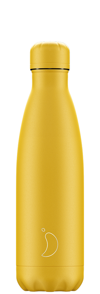 500ml Matte All Burnt Yellow Chillys Bottle
