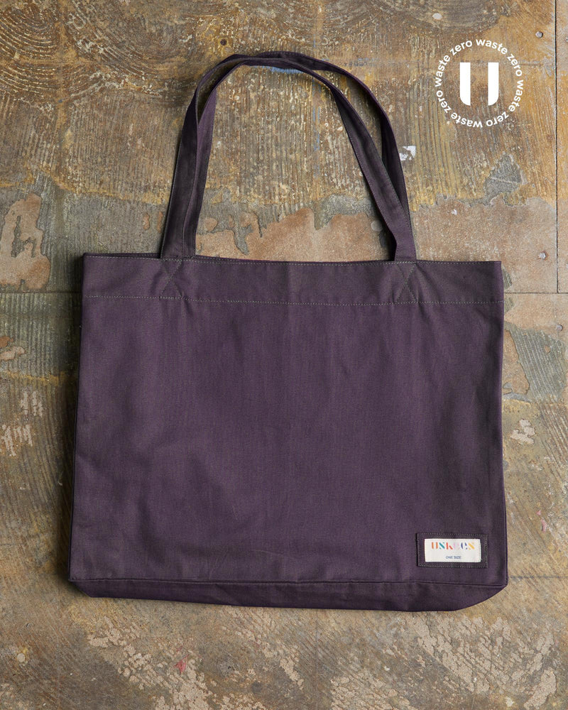 Zero Waste Organic Cotton Tote Bag - Purple
