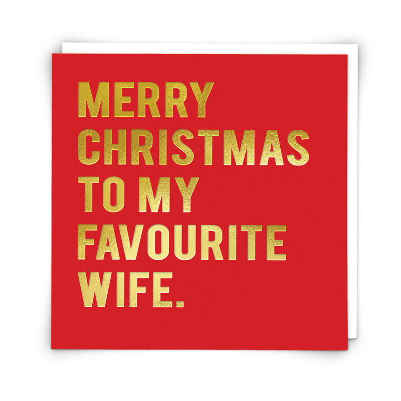 Christmas Wife Card