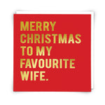 Christmas Wife Card