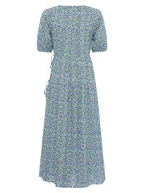Zinnia Cotton Wrap Midi Dress